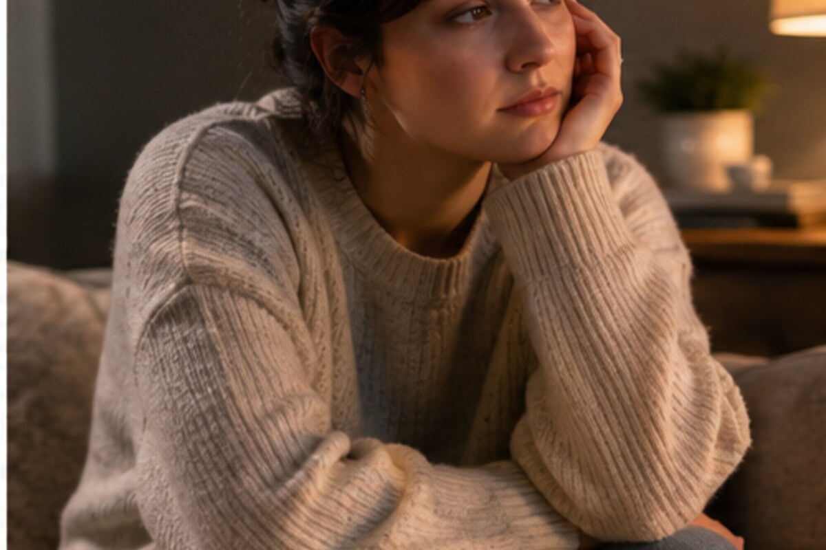 A woman wondering why someone became distant after opening up emotionally
