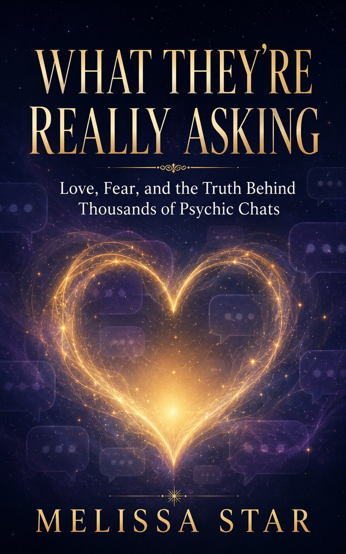 What They’re Really Asking psychic chat book cover by Melissa Star