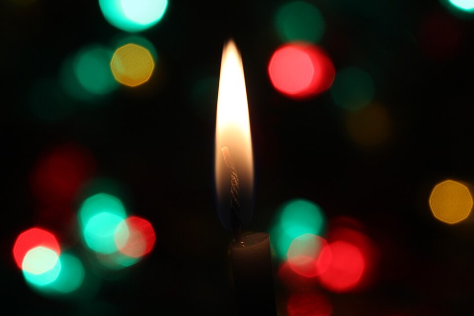 They Want to Keep the Relationship Off Social Media: Privacy or Unequal Visibility? A candle flame in front of softly blurred colored lights